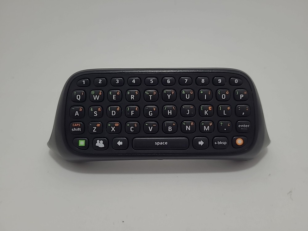 OEM Official Microsoft XBOX 360 Black Keyboard Chatpad Controller Attachment