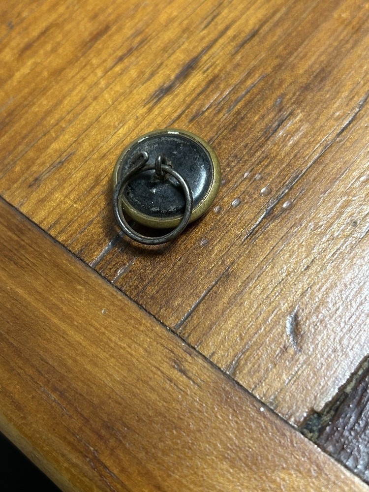 Rounded FITZ Antique Overall Wobble Shank BUTTON