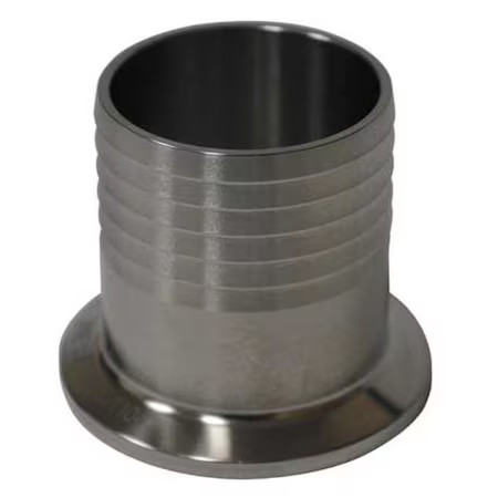 2" Clamp X Hose Barb T304 Ss Hose Barb Adapter, Eg14rt2.0