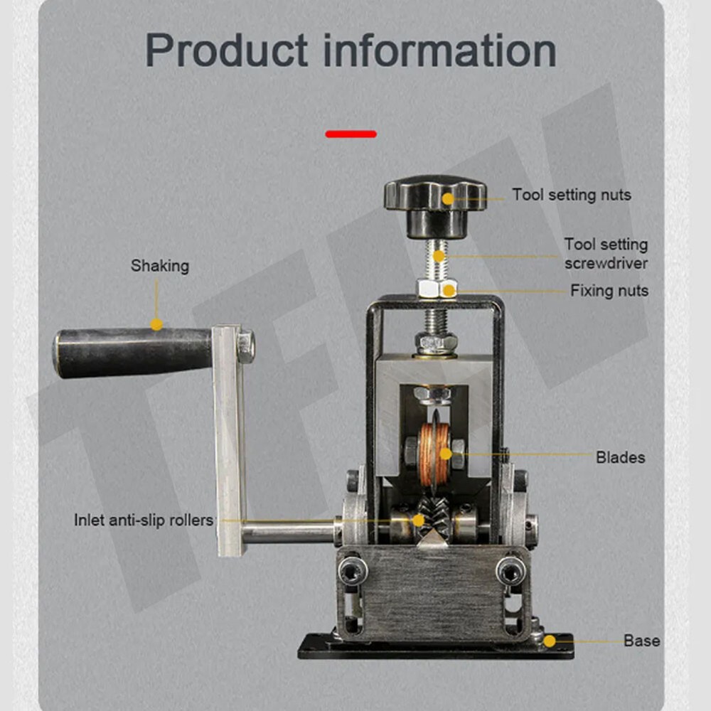 Wire Stripper Manual Wire Stripping Tool Electric Cable Peeling Machine