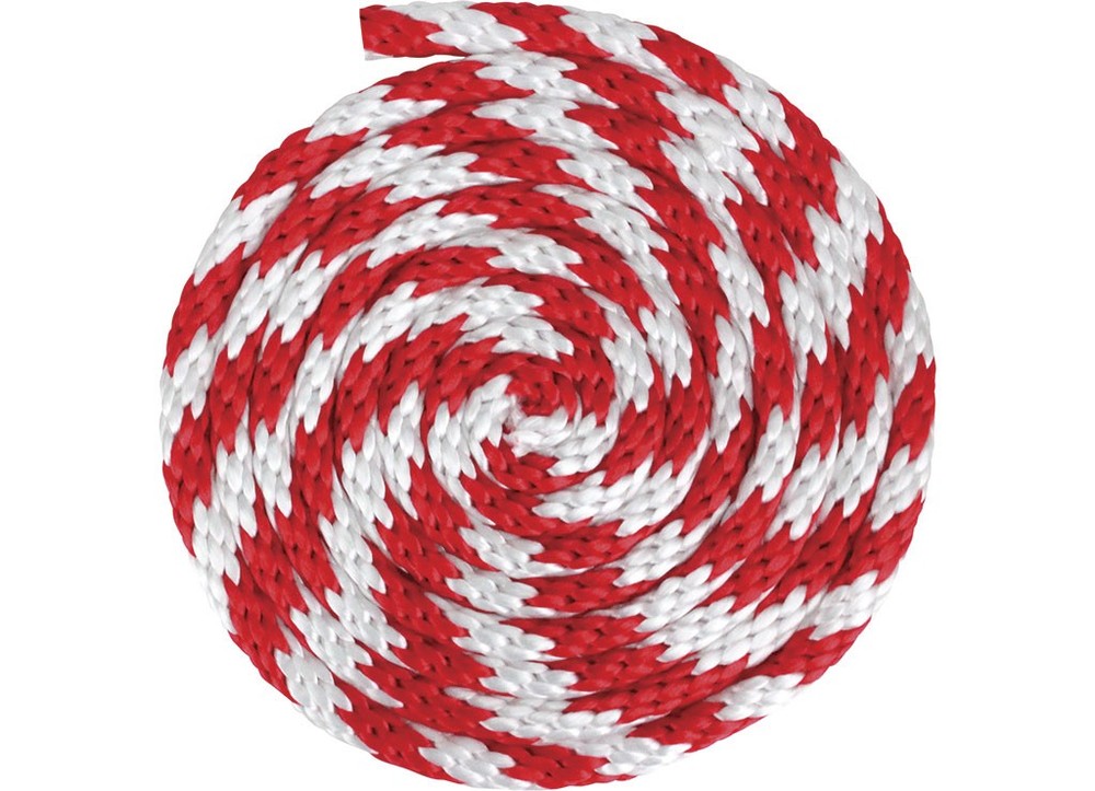 Extreme Max 3008.0189 Solid Braid MFP Utility Rope - 5/8" x 100', Red/White