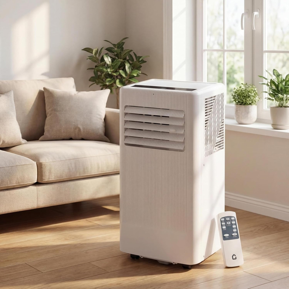 10000 BTU Portable Air Conditioner W/Dehumidifier & Fan | Cools Rooms up to 560