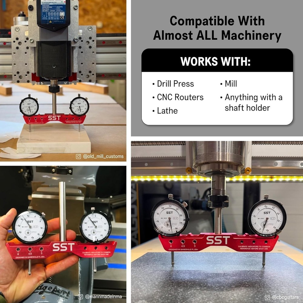 Regular Mill & Lathe Tramming System,Tram,Align,& Square for Machine Calibration