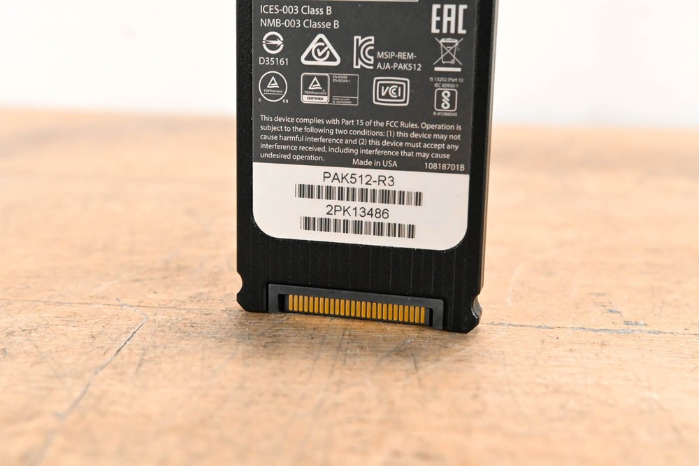 AJA PAK512 SSD Module for Ki Pro Systems CG01WET