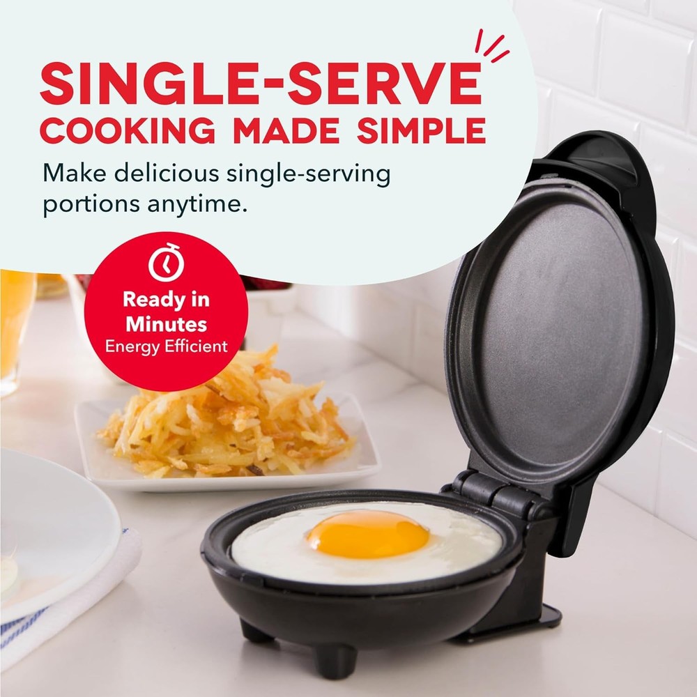 Dash Mini Maker Griddle Compact Nonstick Quick Heat Space-Saving Design