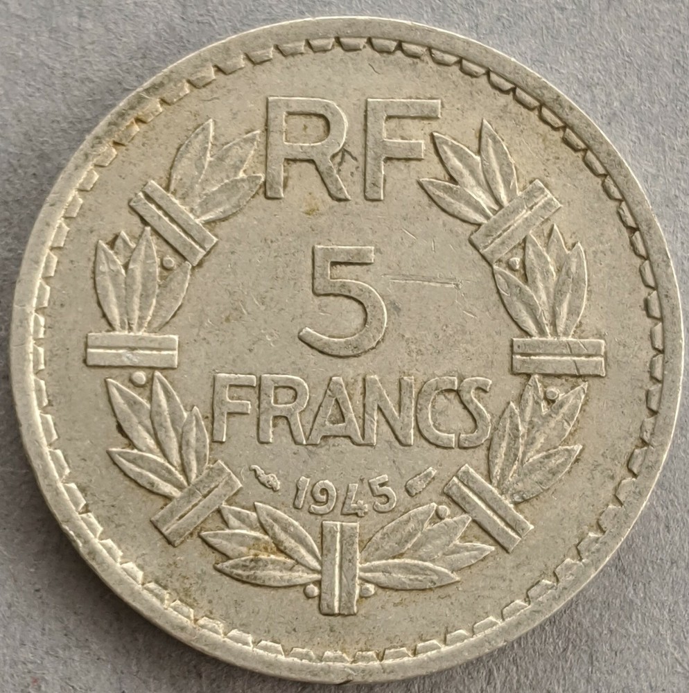 5 Francs 1945