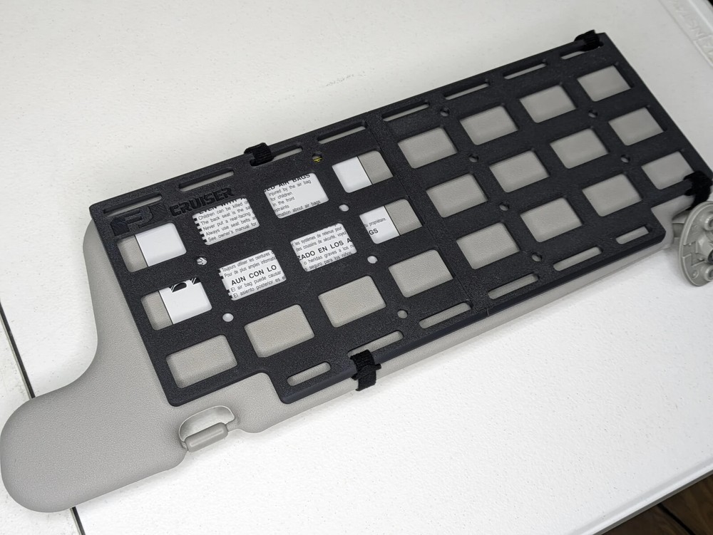 FJ Cruiser Front Visor MOLLE Tactical Sun Visor Panel Organizer