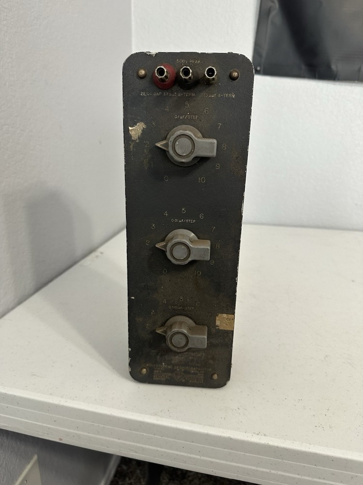 General Radio Company Polystyrene Decade Capacitor , AS IS UNTESTED