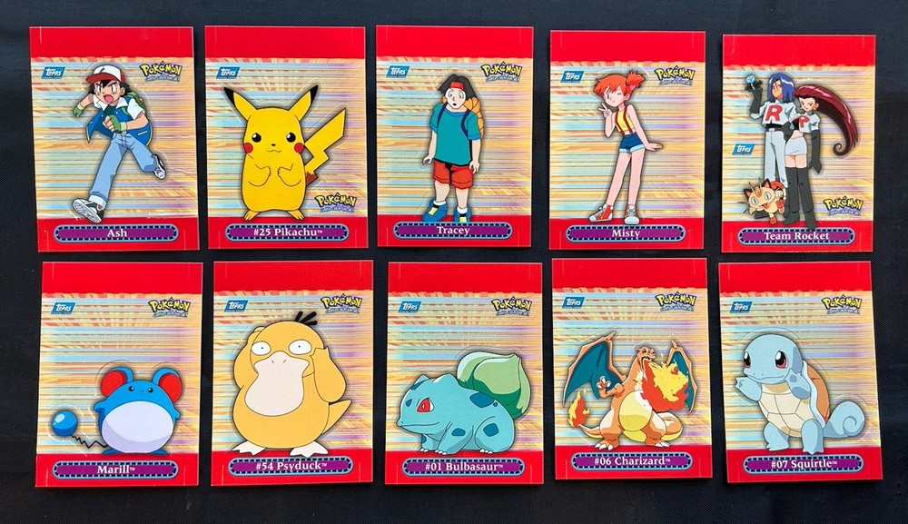 2000 Topps Pokemon Series 3 Pop Up Complete Set - 10/10 Charizard