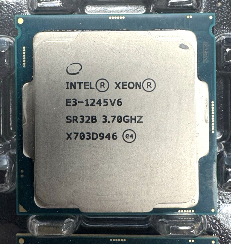 Intel Xeon E3-1245V6 3.7GHz Quad Core Processor CPU SR32B