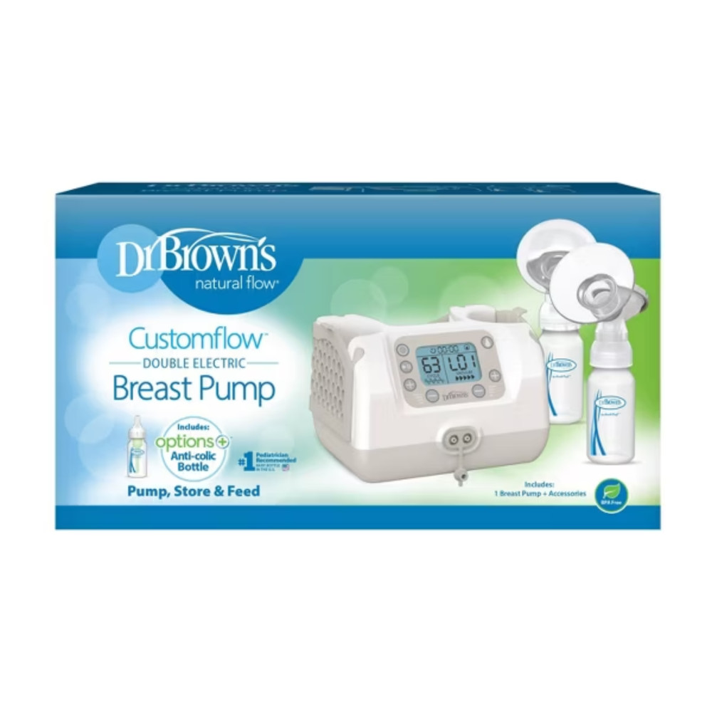 Dr. Brown’s CustomFlow Double Electric Breast Pump with SoftShape Shields