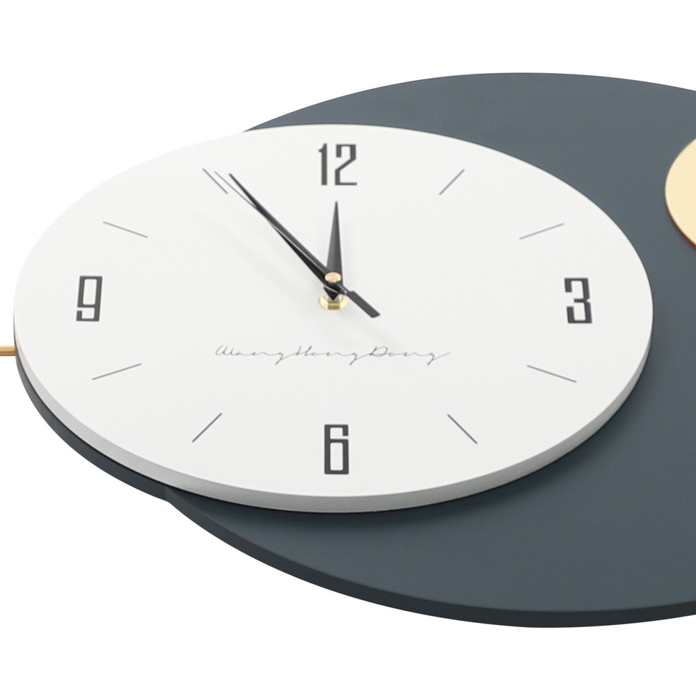 Modern Decorative Wall Clock - Silent Sweep, Elegant Metal Design