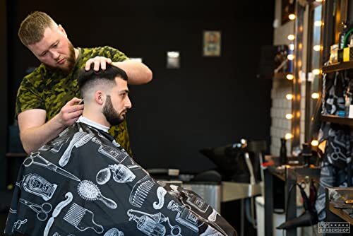 Capa de corte de pelo para peluqueros, bata de peluquería para peluquería