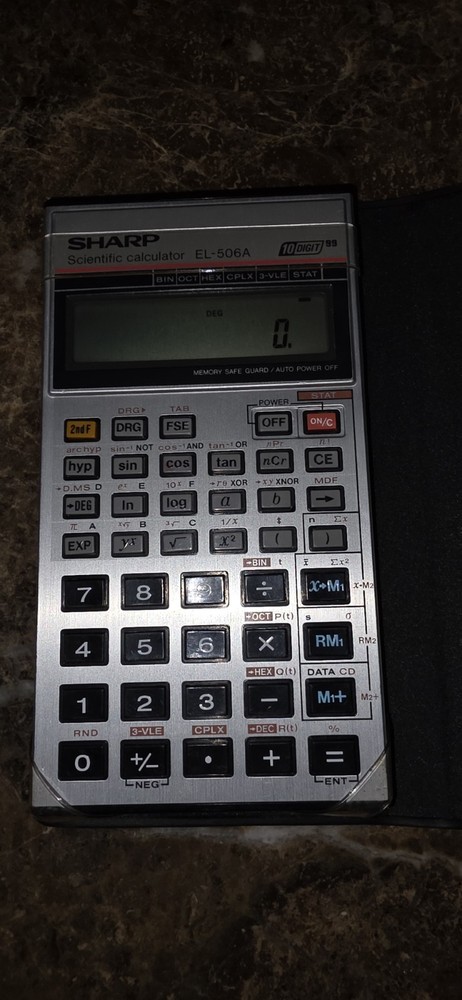SHARP EL-506A Scientific Calculator Tested Working
