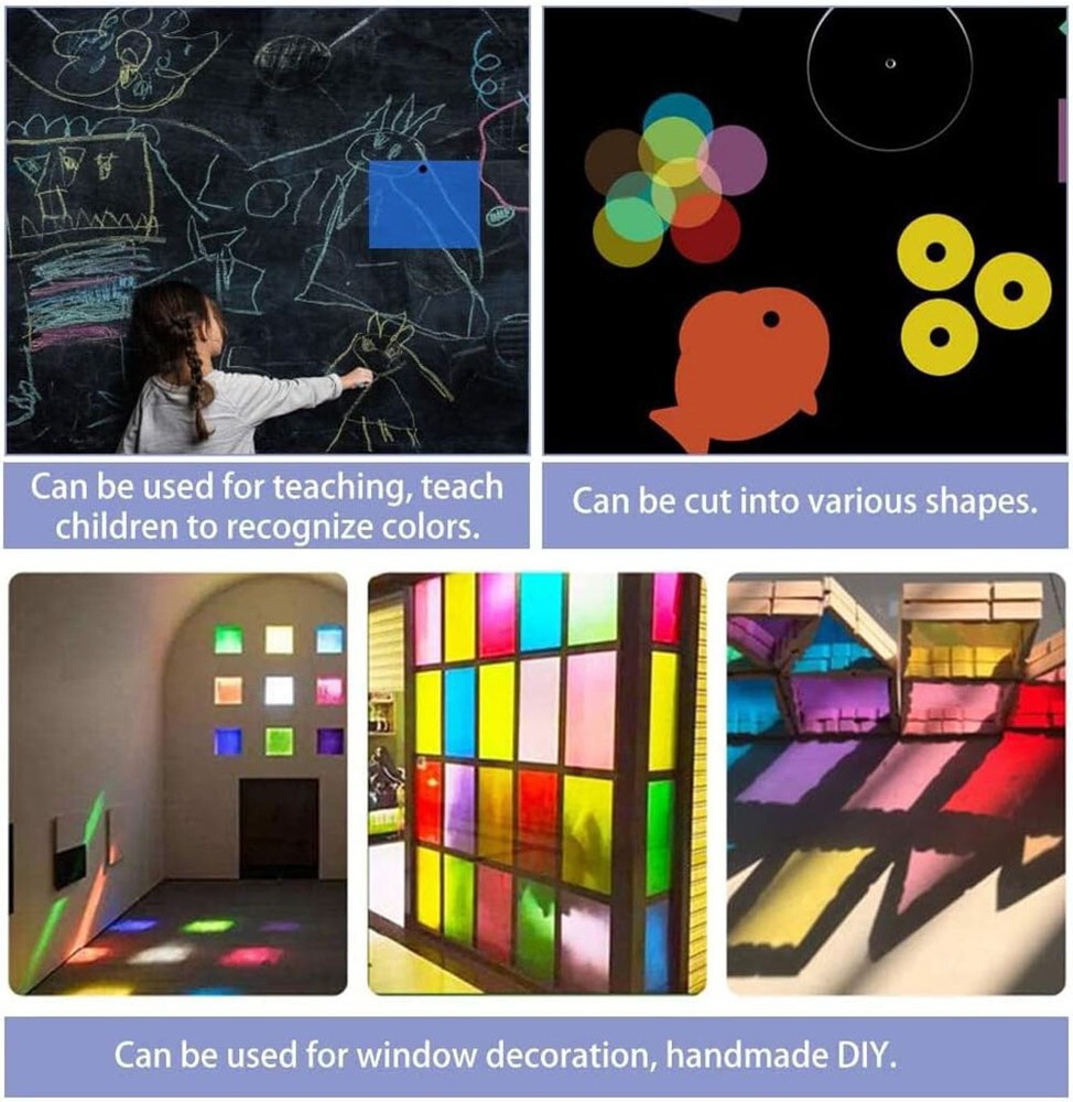 A4 Coloured Thin Plastic Sheet Panel Thick 0.3mm 0.5mm DIY Craft Model Making