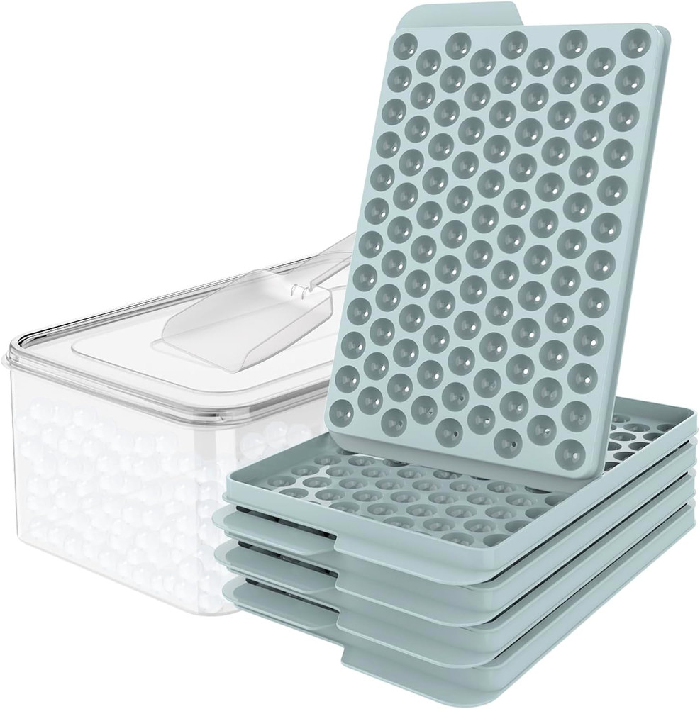 Mini Ice Cube Trays 104 PCS Small Crushed Ice Tray for Drinks 4 Pack
