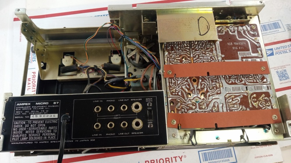 RARE Vintage Ampex Micro 87 Powered Cassette Deck - Tested READ