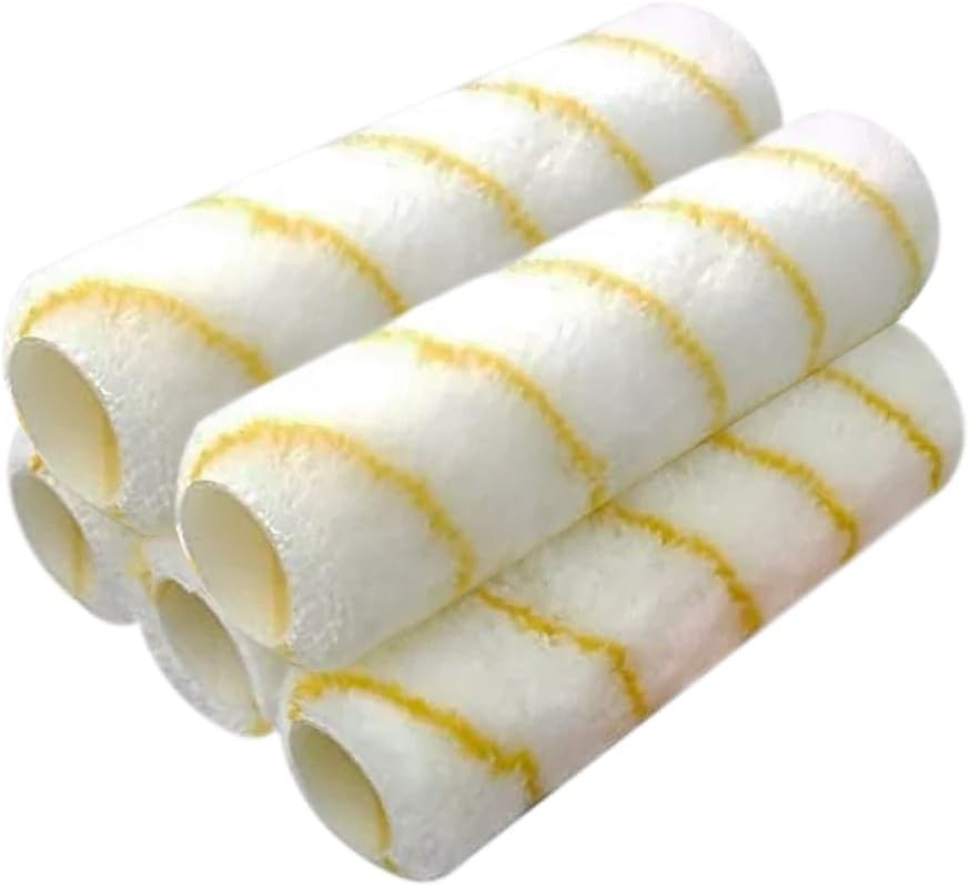 Versatile Microfiber Paint Roller Covers 1/2" Nap - 5 Pack for Smooth Surfaces