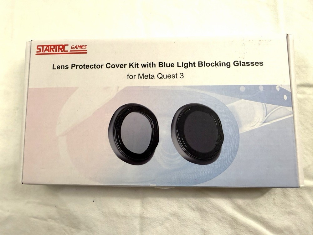 STARTRC Games Lens Protector Kit + Blue Light Glasses for Quest 3 – New Sealed