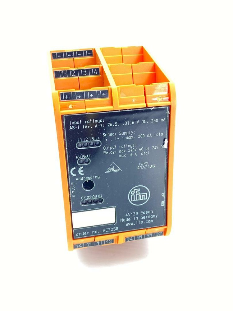 IFM ELECTRONIC AC2258 AS-INTERFACE CONTROL CABINET MODULE (GERMANY)