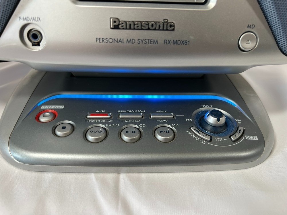 Personal MD system RX-MDX61 CD and MD operation confirmed