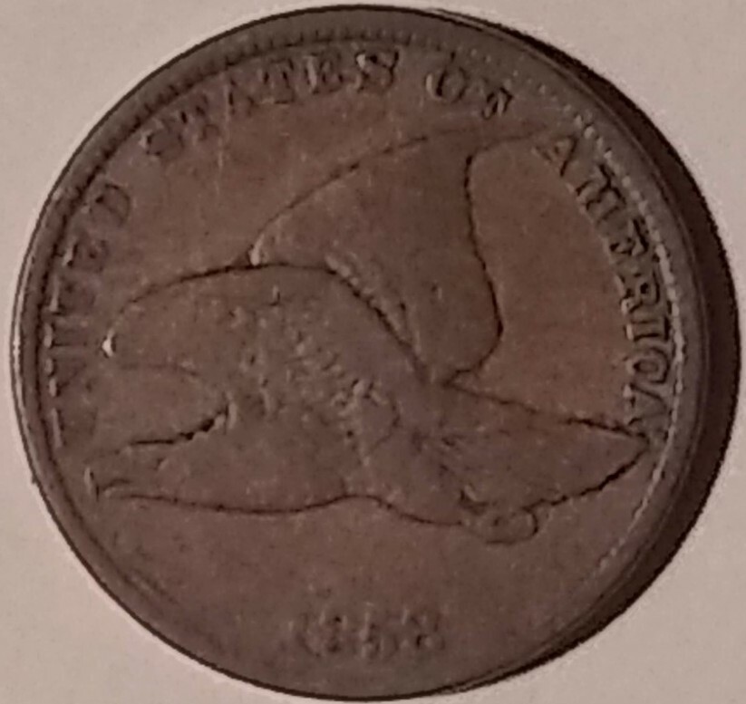 1858 Flying Eagle First Small Cent Short Lived Pre Civil War ~ (# A)