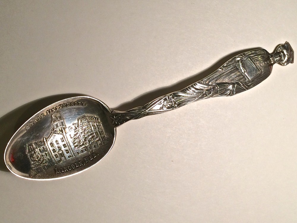VINTAGE STERLING SPOON  LINCOLN NEBR STATE UNITERSITY
