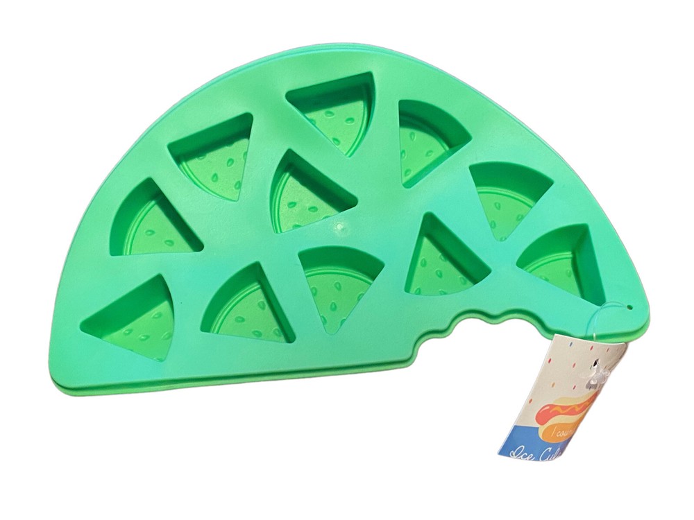 Green Watermelon Ice Cube Tray 11 Cavities NWT