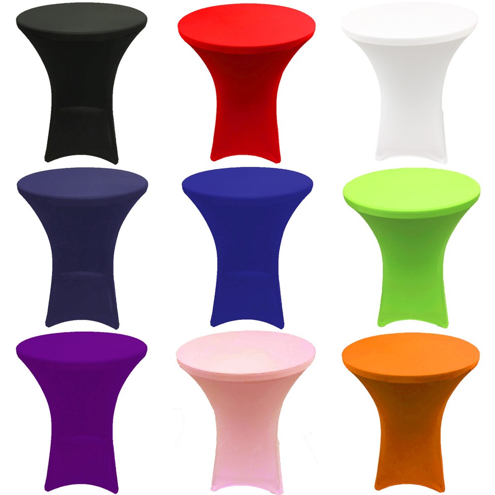 Cocktail Spandex Fitted Stretch Tablecloth 4 Legs Base Table Cover Wedding Event