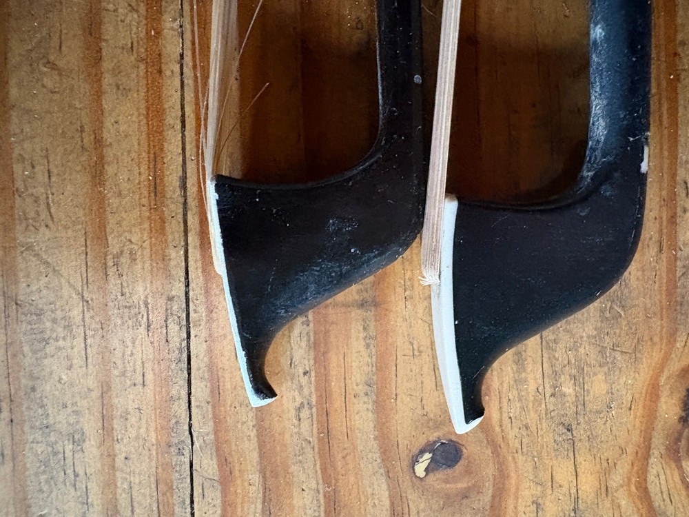 Two Vintage Cello Bows For Restoration