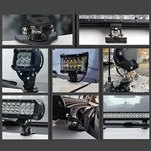 2PCS LED Light Bar Mounting Brackets, Adjustable Hood Mount Light Brackets,