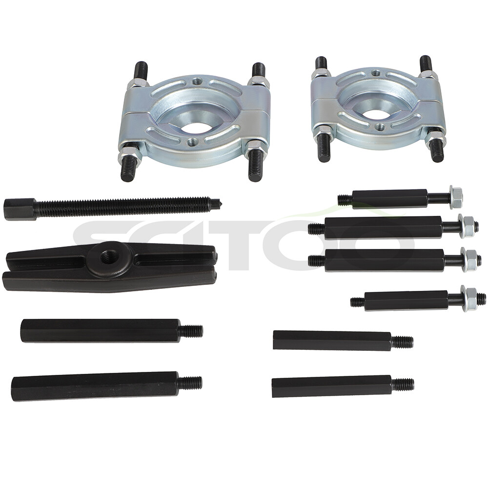 12pcs Bearing Separator Set 5-Ton Capacity with Gear Puller Fly Wheel Separator