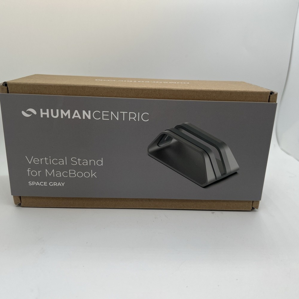 HumanCentric Vertical Laptop Stand for MacBook, Compatible with MacBook Black