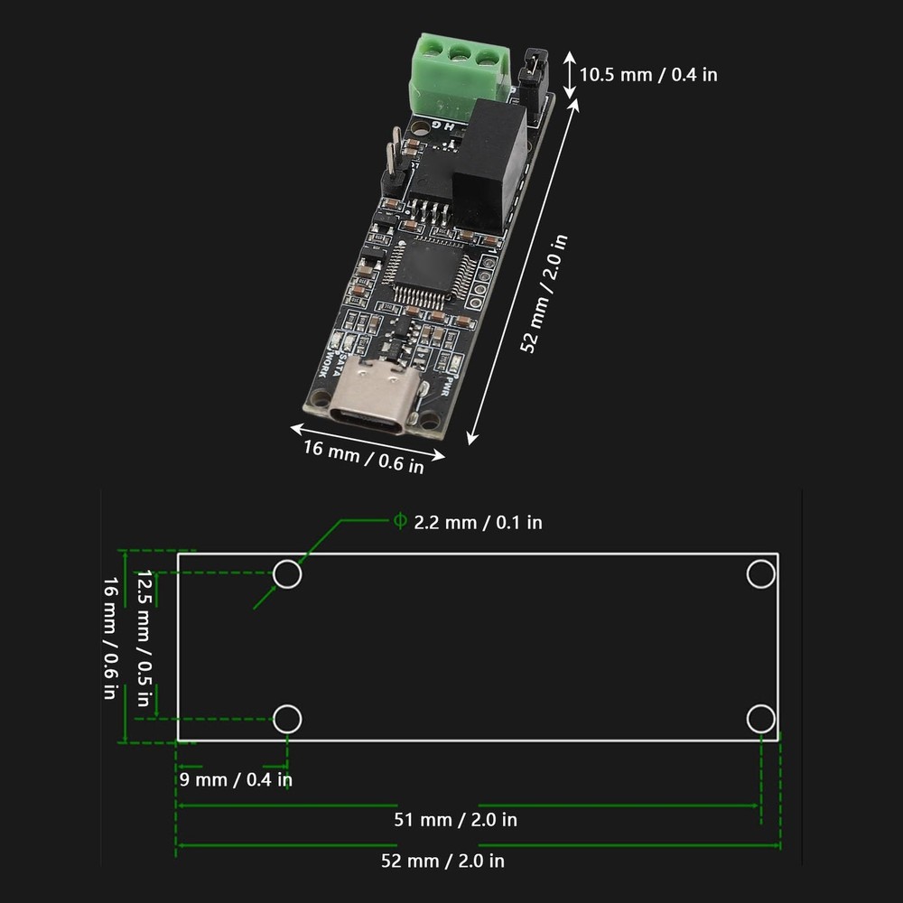 USB To CAN Analyzer Adapter Module For CANable 170MHz Efficient Processor