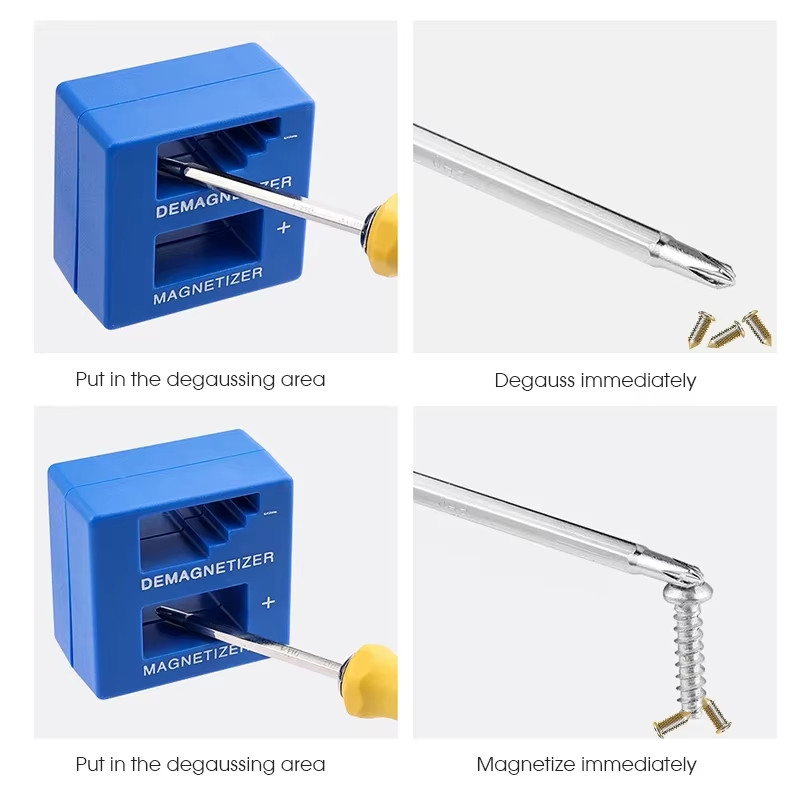 MAGNETIZER DEMAGNETIZER MAGNETIC TOOL FOR SCREWDRIVER TIPS SCREW BITS