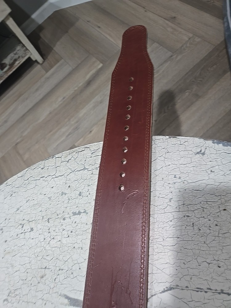 REP Leather Weight Lifting Belt Brown 61.5" Long
