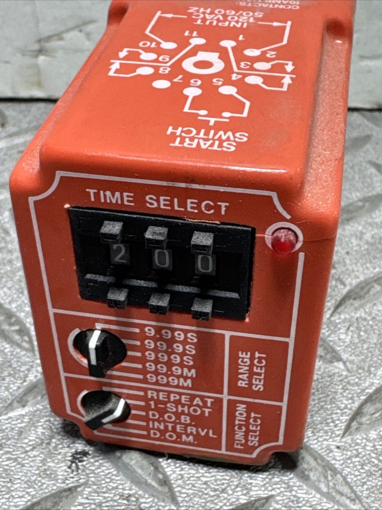 NCC TMM-0999M-461 Multiple Function Solid State Timer .01 Sec-999Min A-37