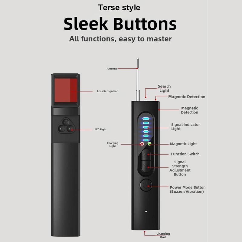 6in1 Camera Detector For Cameras And Bugging Devices With GPS Tracking