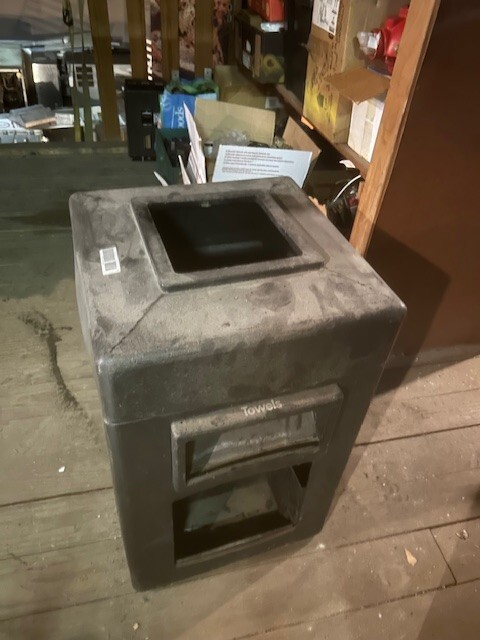 Commercial trash can - for gas station