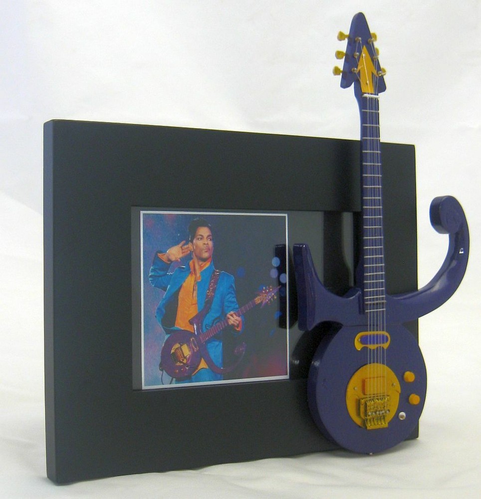 PRINCE  Miniature Guitar Frame PURPLE SYM