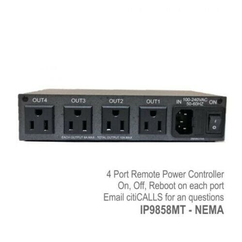 Aviosys IP9858MT PRO 9858 4 Port Web Power Switch w AutoPing IOS Android DLI-