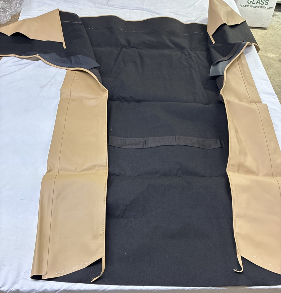 1966-67 GM Mid-Size Convertible Top; Front Section Only; Saddle Vinyl