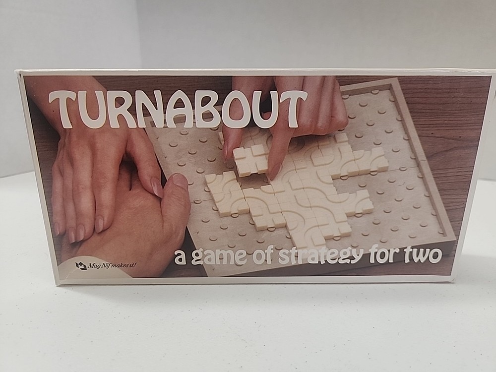 Turnabout A Game Of Strategy For Two Board Game- Complete
