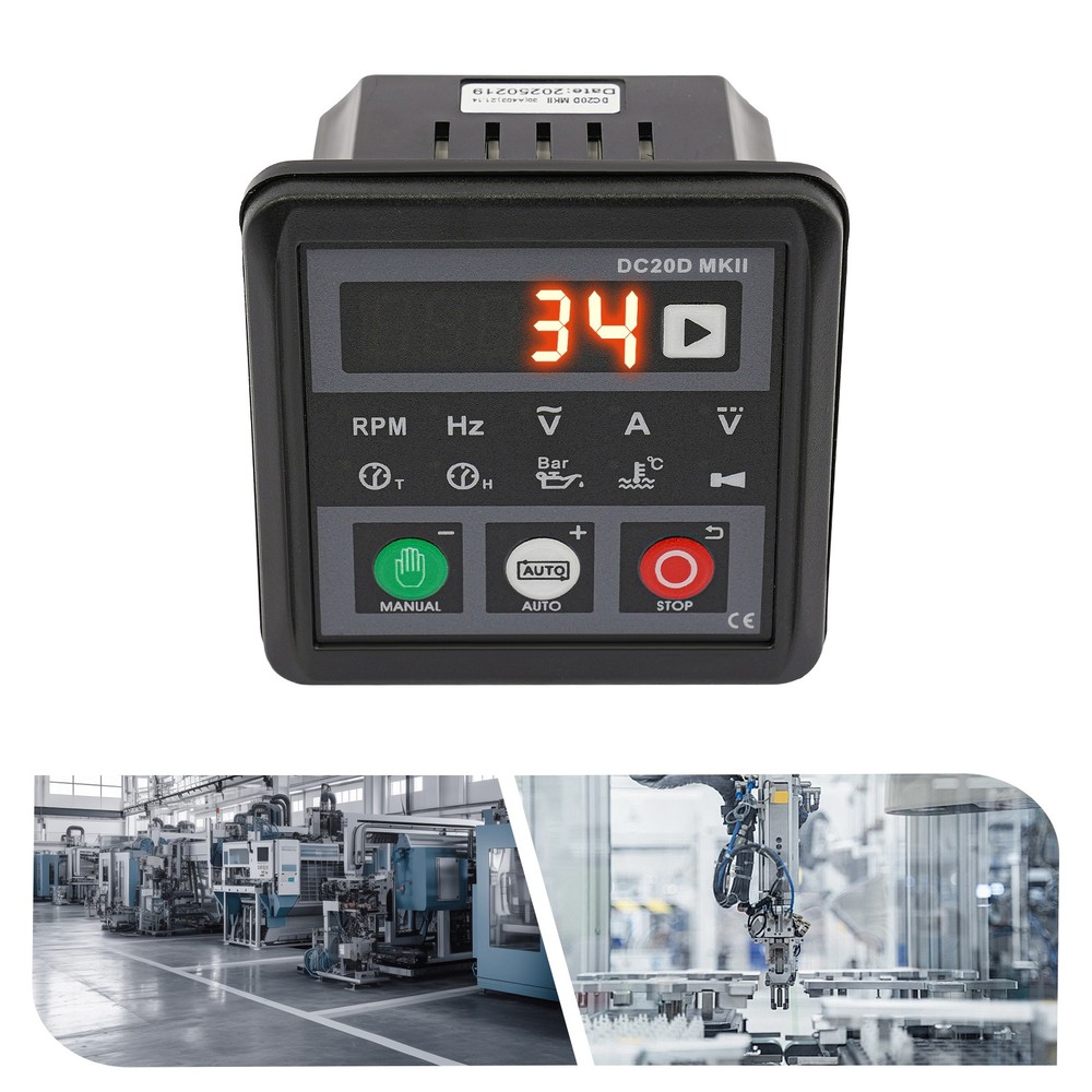 DC20D Genset Controller Automatic Generator Start Controller Module LED Display