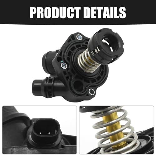 11518623576 Engine Coolant Thermostat Housing Assembly, Replacement for Mini