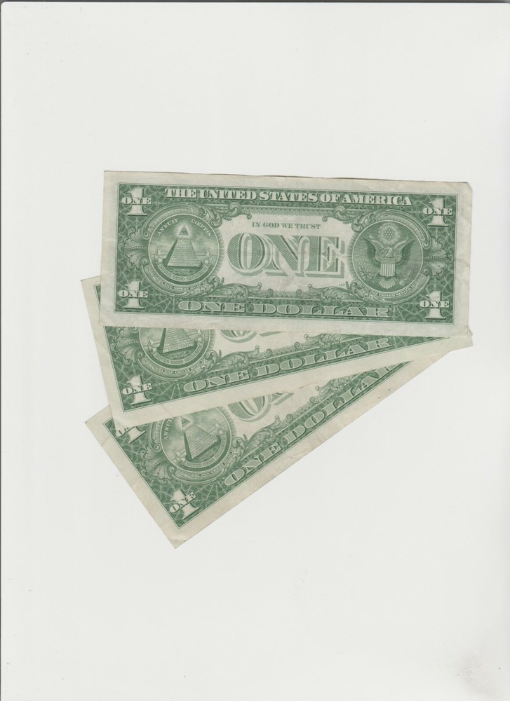 3 Lightly Circulated 1957 Silver Certificate