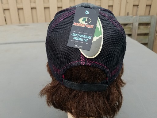 Mossy Oak Cap Embroidered Hot Pink Logo Solid Panel Hunting Hat OSFM Camo