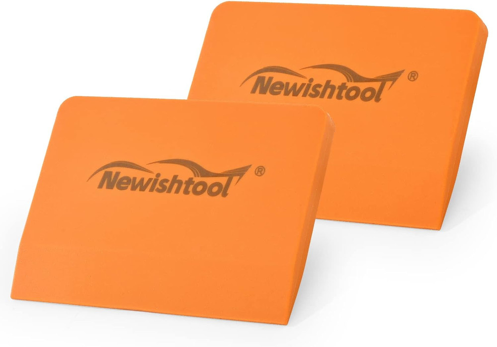 NEWISHTOOL Soft Silicone Small Squeegee for Vinyl, 2 PCS PPF Tools Window Tintin