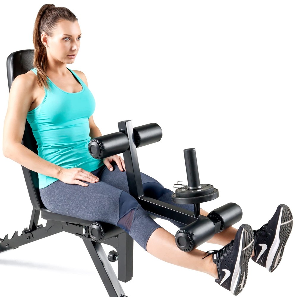Marcy Adjustable 6 Position Utility Bench with Leg Developer and High Density Fo