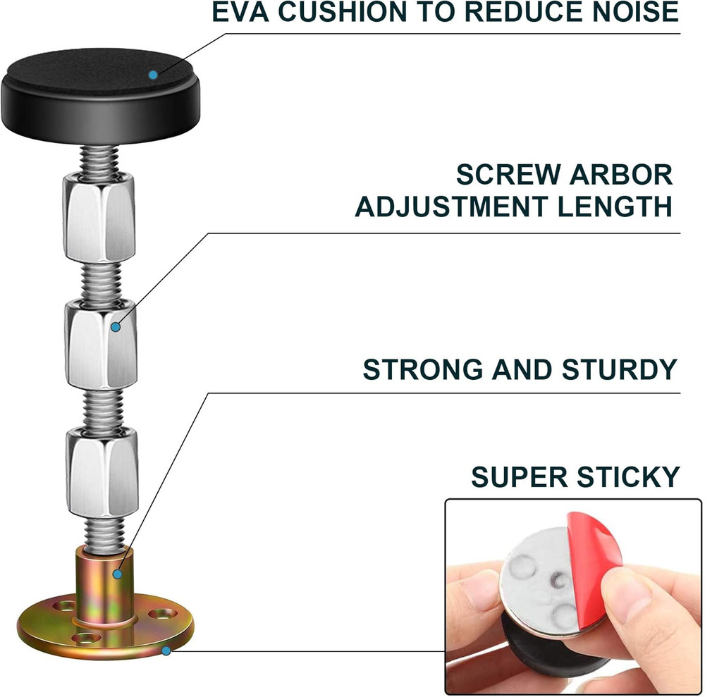 Adjustable Threaded Bed Frame Anti-Shake Tool, Headboard Stoppers, Bedside Headb